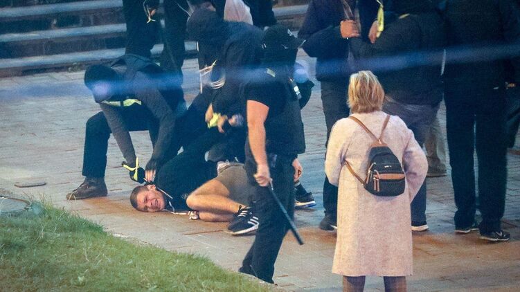 В Минске проходит акция очередная акция протеста, идут первые задержания. Фото: Tut.by