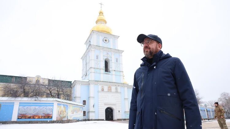 Шарль Мишель в Киеве. Фото: twitter.com
