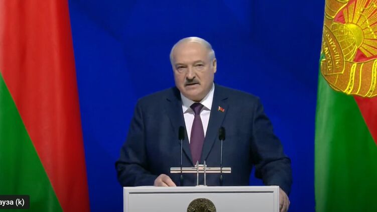 Выступление Лукашенко в белорусском парламенте. Скриншот из трансляции