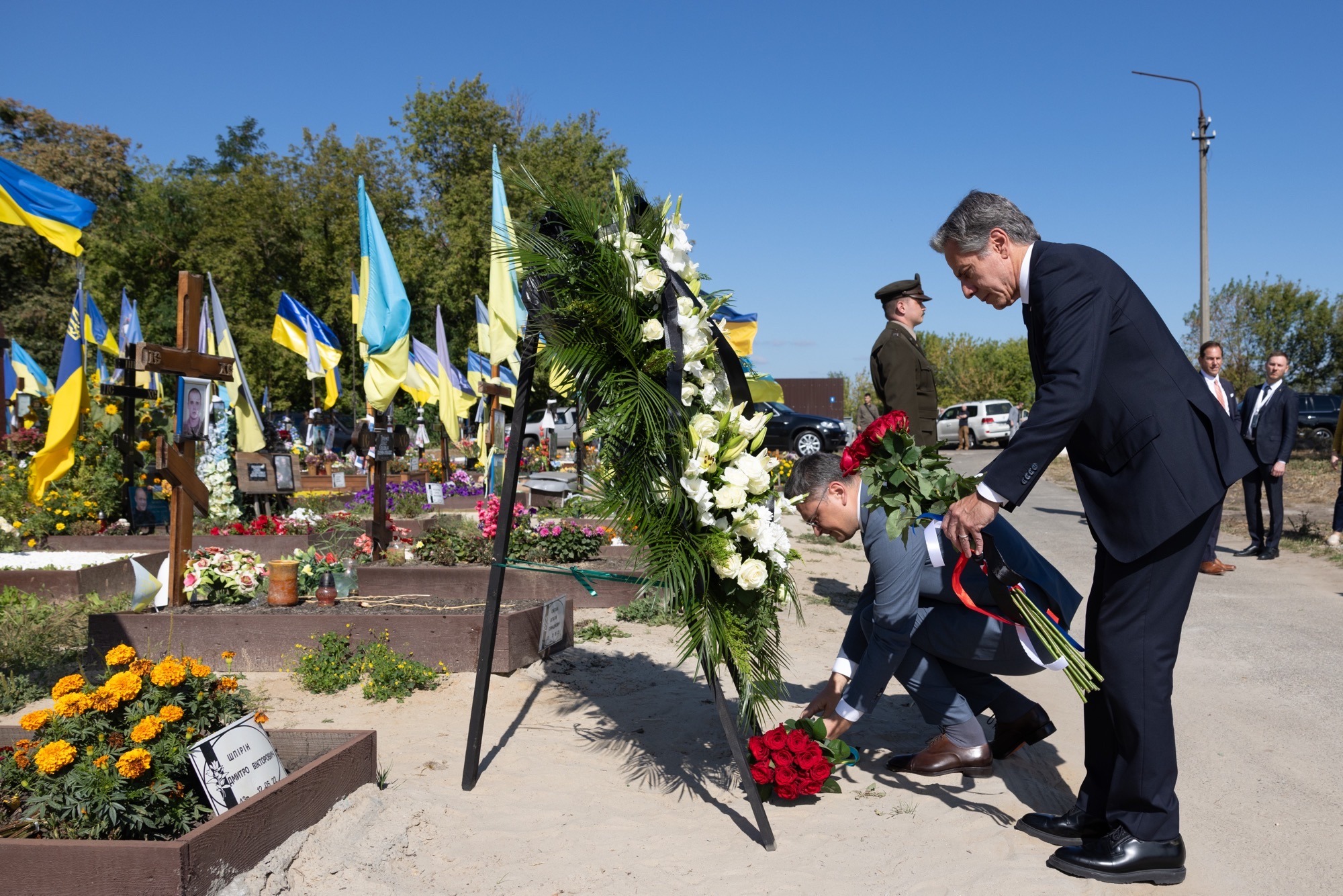 Блинкен в Киеве во время недавнего визита. Фото: facebook.com/statedept