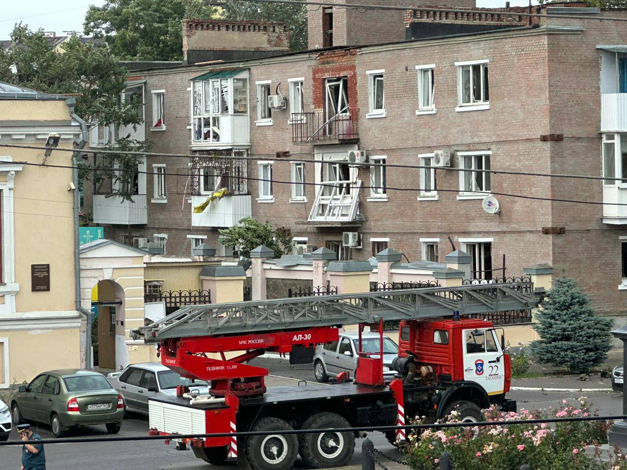Последствия взрыва в Таганроге. Фото: Телеграм