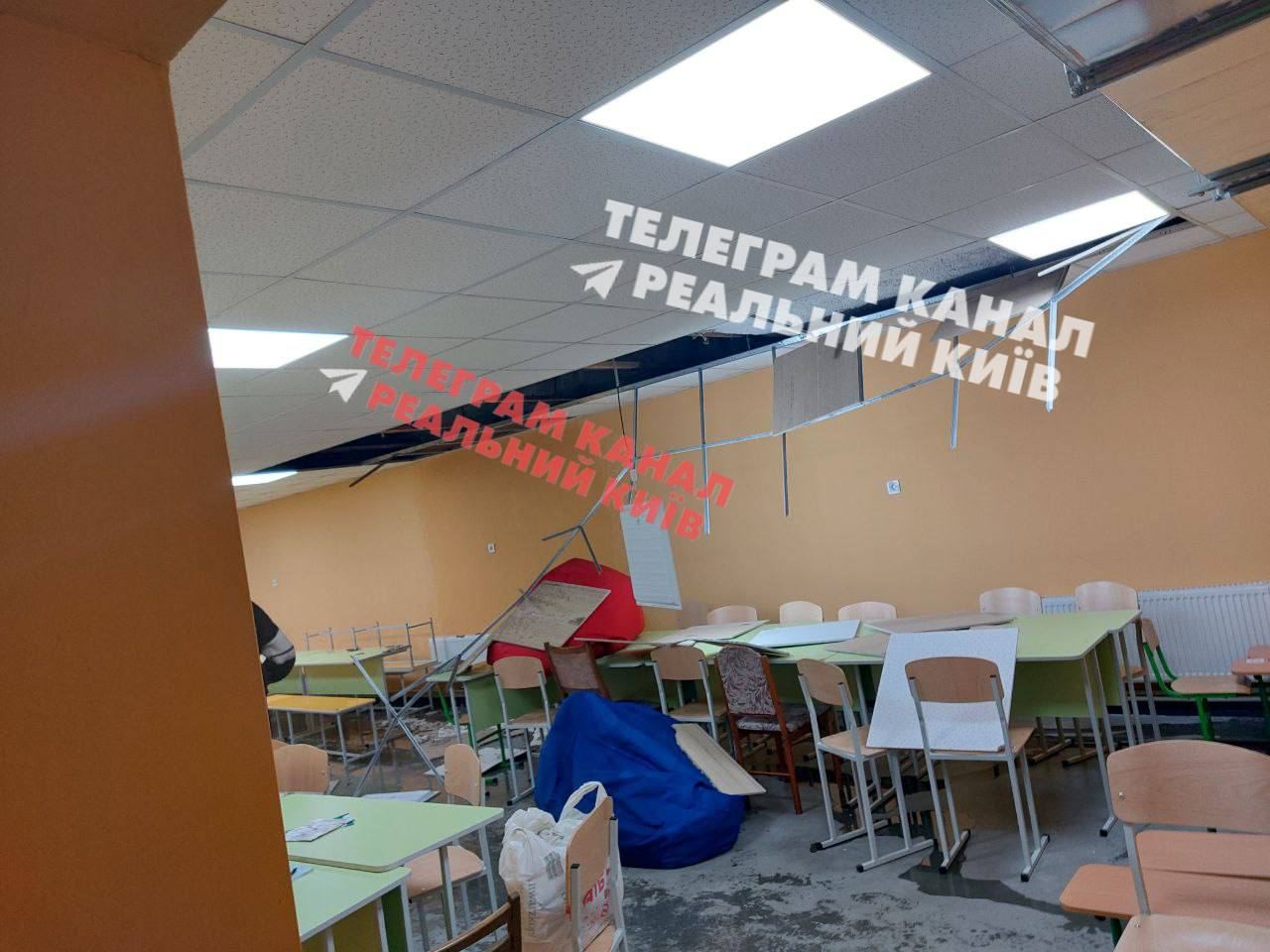 Состояние укрытия после обвала. Фото: Телеграм