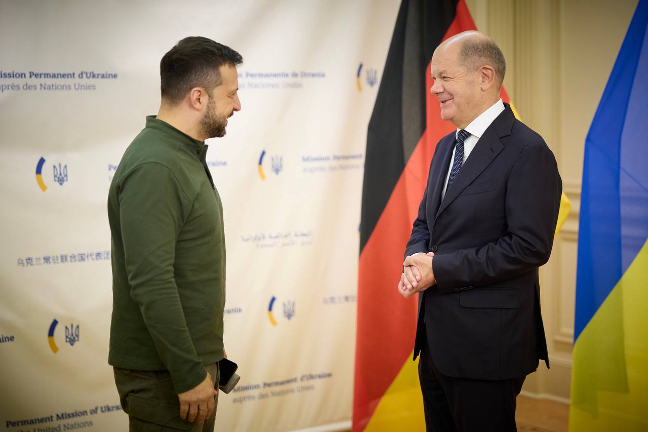Владимир Зеленский и Олаф Шольц. Фото: Telegram/V_Zelenskiy_official