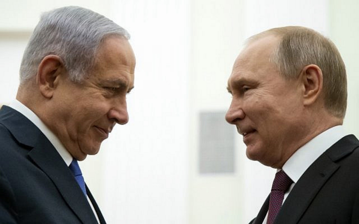 Биньямин Нетаньяху и Владимир Путин – иллюстративное фото из открытых источников