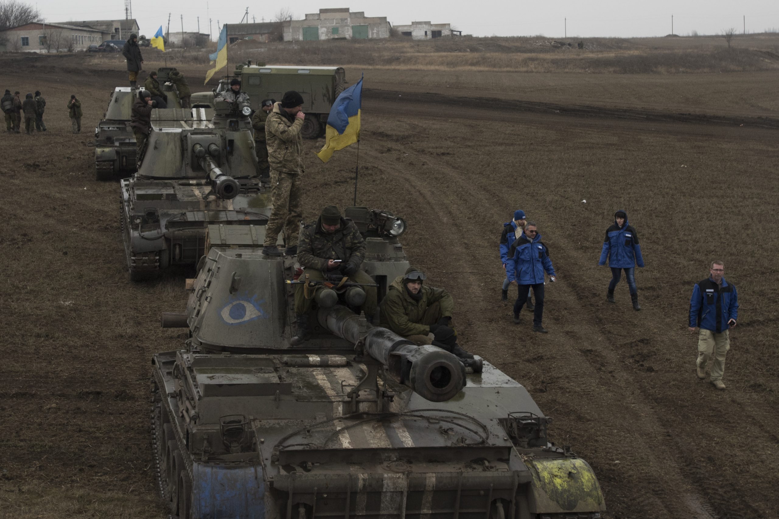 Украинская военная техника на обороне границы. Фото - blogs.shu.edu