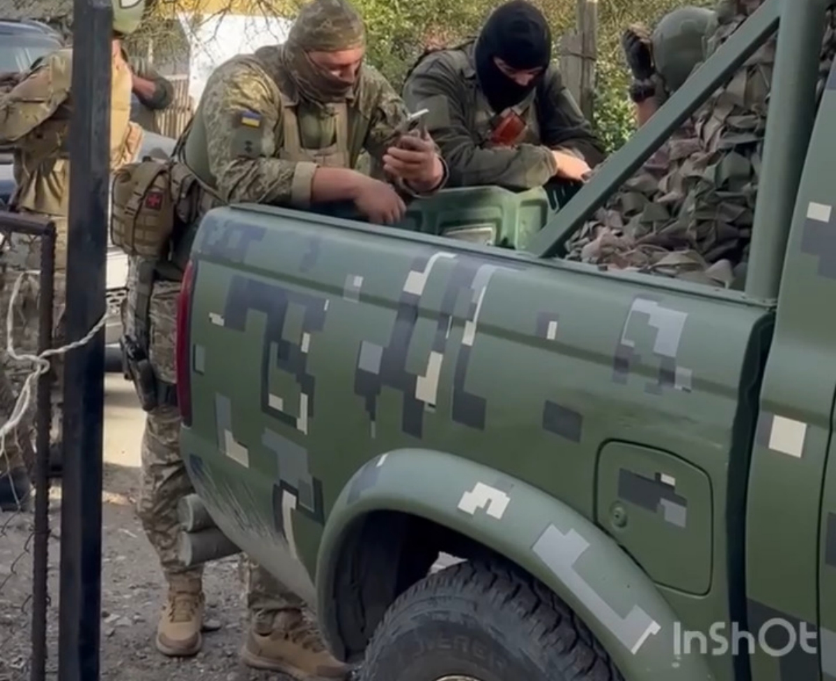 У границы Украины произошёл инцидент со стрельбой - кадр из видео