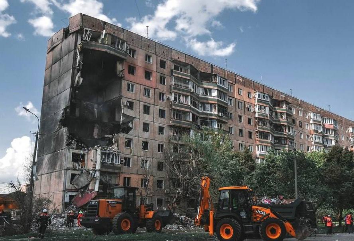 Обрушение в многоэтажке. Фото - Телеграм